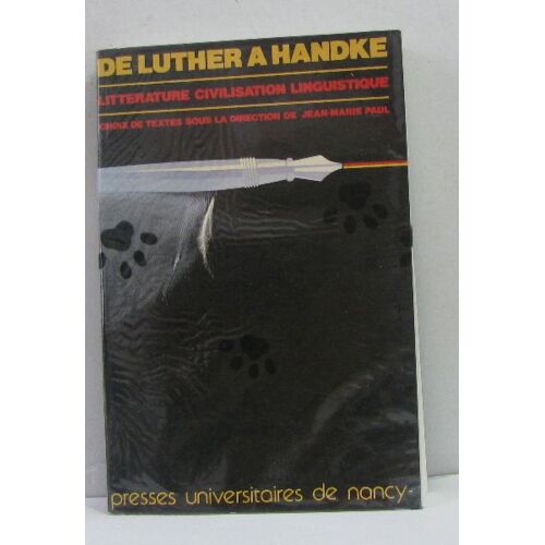 De Luther A Handke Litterature Civilisation Linguistique