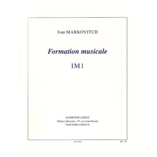 Ivan Markovitch: Music Theory - Im1 / Recueil