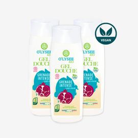 Pack De 3x250ml Gel Douche Bio Aloe Vera & Grenade Intense O'lysee Op3gdbavgi 