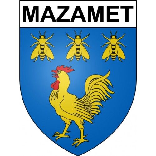 Mazamet 81 Ville Stickers Blason Autocollant Adhésif - 17 Cm