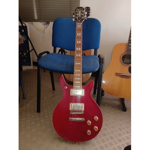Guitare Électrique Epiphone Dc Pro Black Cherry, Rouge ,