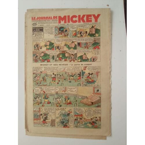 Le Journal De Mickey Avant Guerre N° 57 - 17 Novembre 1935