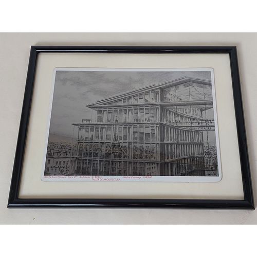 Photo-Gravure Du Marché Saint Honoré Paris