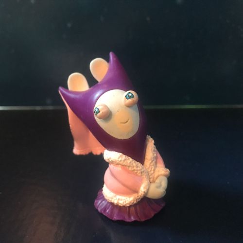 Figurine Lapine Crétine Gente Dame - Série Les Lapins Crétins Retour Vers Le Passé (Ubisoft 2010)