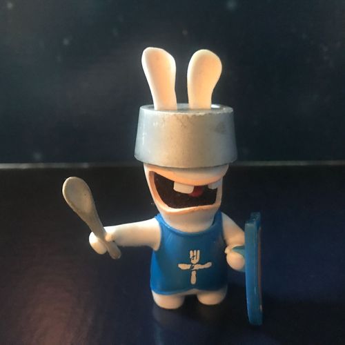 Figurine Lapin Crétin Chevalier - Série Les Lapins Crétins Retour Vers Le Passé (Ubisoft 2010)