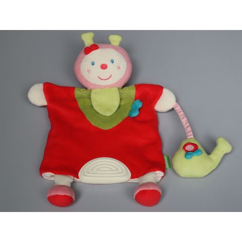 Doudou Coccinelle Marionnette Rouge Babysun