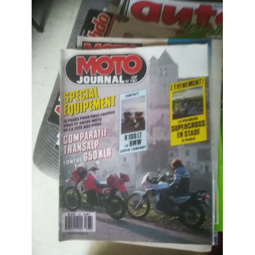 Moto Journal 787 De 1987 Honda 600 Transalp,Kawasaki Klr650,Bmw K100lt,