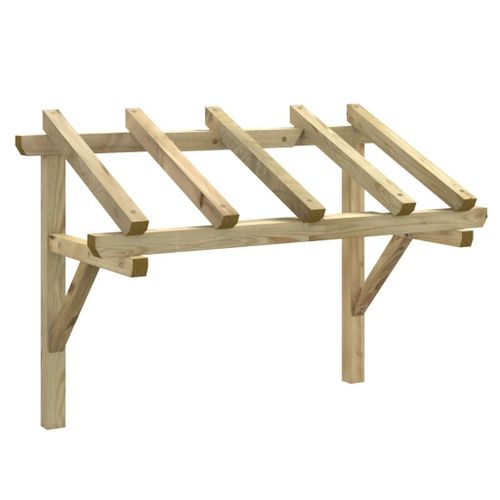 Auvent De Porte 150x100x160 Cm Bois De Pin Solide