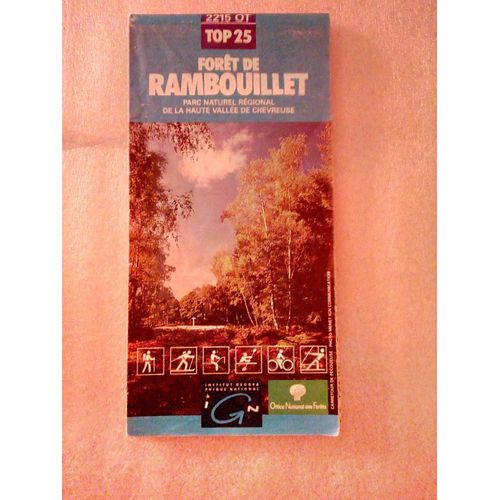 Carte Ign Randonnée 2215 Ot, Top 25 Forêt De Rambouillet, Parc Naturel Régional De La Haute Vallée De Chevreuse -