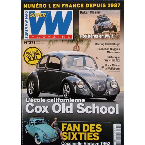 Super Vw Magazine 371 Cox Old School / Coccinelle Vintage 1962 / Vw 411 Et 412