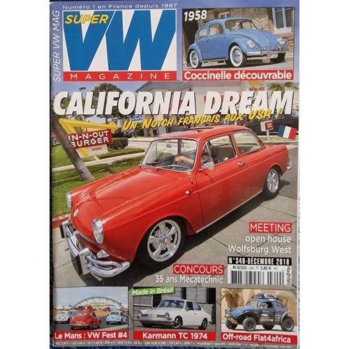 Super Vw Magazine 349 California Dream / Coccinelle Decouvrable
