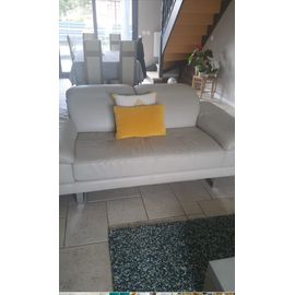 Canapé 2 Place Vrai Cuir De Vache , Acheté À Home Salon, Marque Natuzzi Éditions