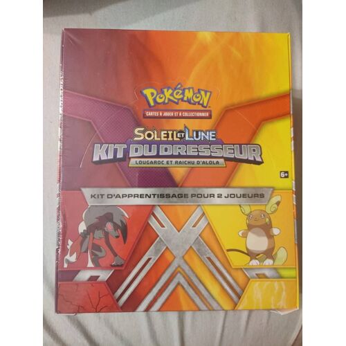 Pokémon Soleil Et Lune Display De 8 Kit Du Dresseur Lougaroc Raichu D'alola Kits