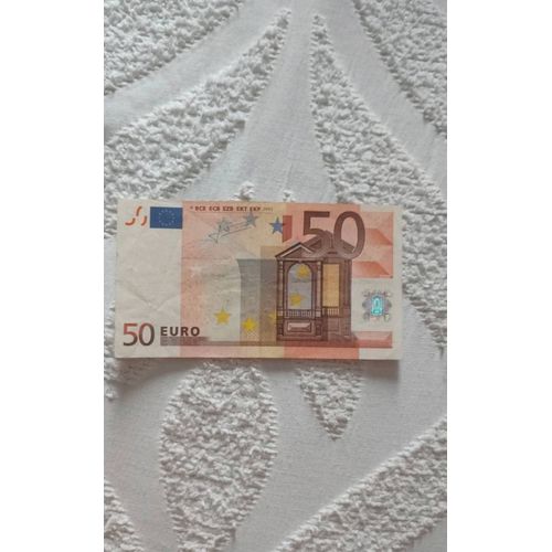 Billet De 50 € Signé Mr Trichet. Année 2002. Très Rare.