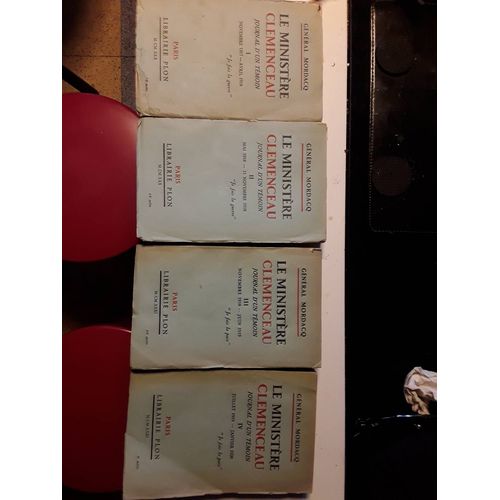 Le Ministère Clemenceau Généralement Mordach En 4 Volumes