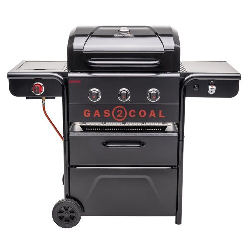 Barbecue gaz et charbon CHAR-BROIL Gas2Coal 330 Édition Spéciale avec plancha