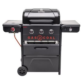 Barbecue gaz et charbon CHAR-BROIL Gas2Coal 330 Édition Spéciale avec plancha