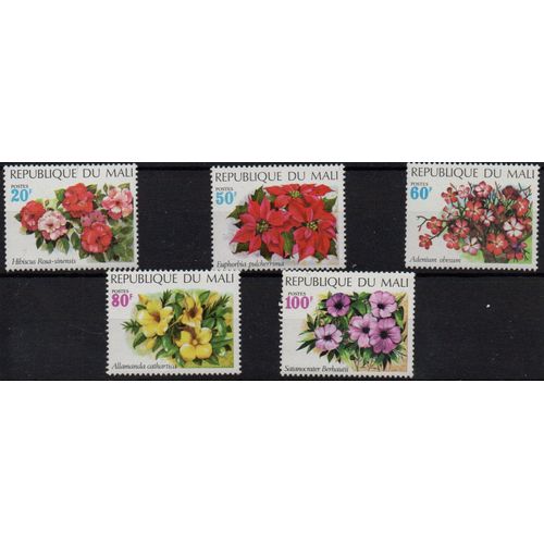 Mali Timbres Fleurs