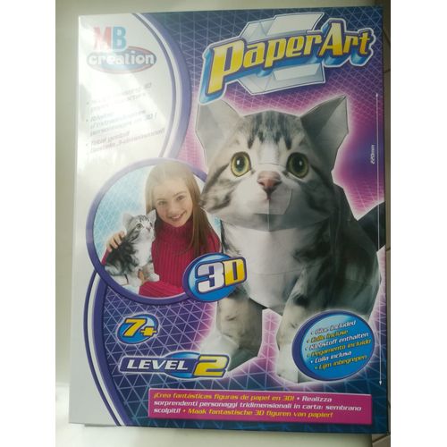 Kit Réalisation D'une Sculpture 3d - Le Chat - Mb Paper Art