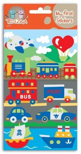 Planche D'autocollants Velours - Mode De Transport - Téo & Zina