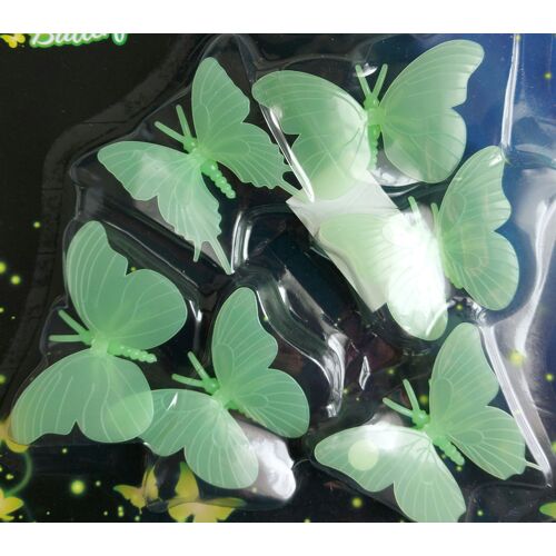 Stickers Fluorescent Brillent Dans Le Noir - Papillons