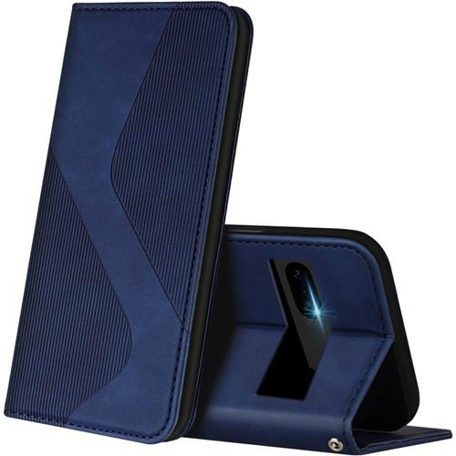 Coque Pour Google Pixel 7, Premium Etui Housse En Cuir De Protection Avec [Emplacements Cartes] [Magnetique], Clapet Folio Portefeuille Pour Google Pixel 7 (Bleu)