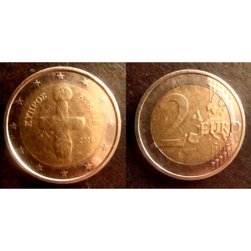 Vends Pièce De 2 Euros € Année 2008 Pays Chypre Chypre, Croix Kibris Bon État, Europa Europe, Collection, Numismatique. Selling 2 € Year 2008 Country Cyprus Cyprus, Kibris Cross Good Condition