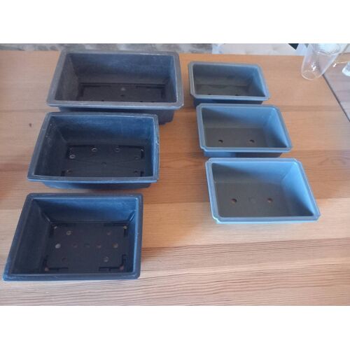 Lot De Pots À Bonsai En Plastique