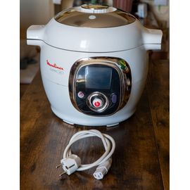 COOKEO - Mijoteur-Multicuiseur Moulinex CE702100 USB 6 L Blanc + EXTRA CRISP
