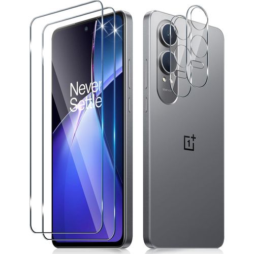 [2+2 Pièces Arrière Verre Trempé Compatible Avec Iphone 14 Plus + Caméra Arrière Protecteur, [9h Dureté] Sans Bulles, Anti-Rayures, Hd Film Protection Arrière Écran Protecteur Vitre