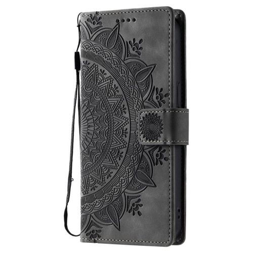 Housse Pour Samsung Galaxy A56 5g Portefeuille Effet Daim Mandala