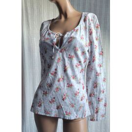 Tunique Femme En Coton - Taille L/40/42, Rose, Occasion Très Bon état