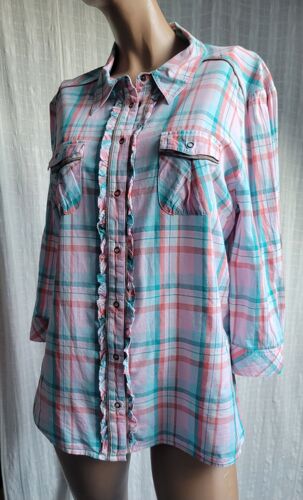 Chemisier Femme T 4 T 42 Un Jour Ailleurs Tbe 100% Coton