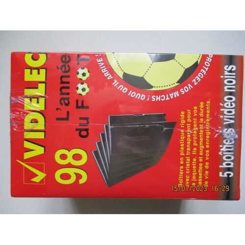 boitiers cassettes vidéo VHS