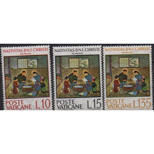 Vatican Timbres Noël 1964