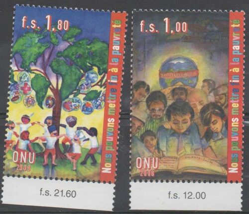 Nations Unies Timbres Lutte Contre La Pauvreté 2008
