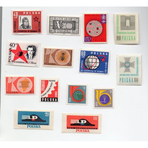 Pologne- Lot De 14 Timbres Neufs Divers