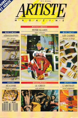 Artiste Magazine N° 7 Lindstrom , Noir Et Blanc , Caillebotte La Carte À Gratter, 1989