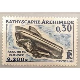 Bathyscaphe "Archimède" Année 1963 N° 1368 Yvert Et Tellier Luxe
