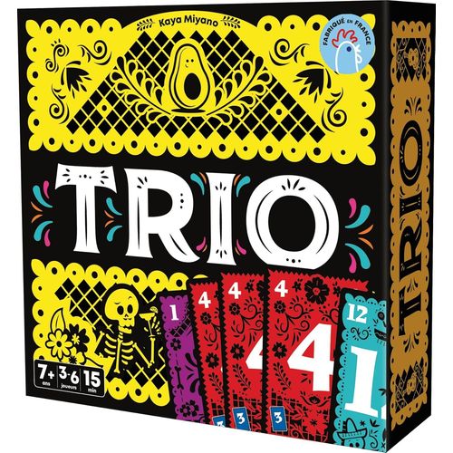 Chenquansarl-Trio - Jeu De Cartes Made In France - Récompensé As D'or 2024 - Jeux De Société Pour Famille Et Enfants Dès 7 Ans - Déduction Et Mémoire - 3 À 6 Joueurs - 15 Min - Version França