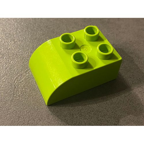LEGO DUPLO vert clair avec haut incurvé 2302