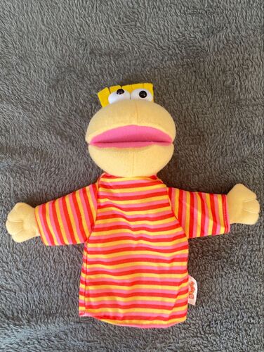 Peluche Jouet - Quick - Happy Meal Quickos Marionette Jaune Rose Et Rouge Rayé 22cm