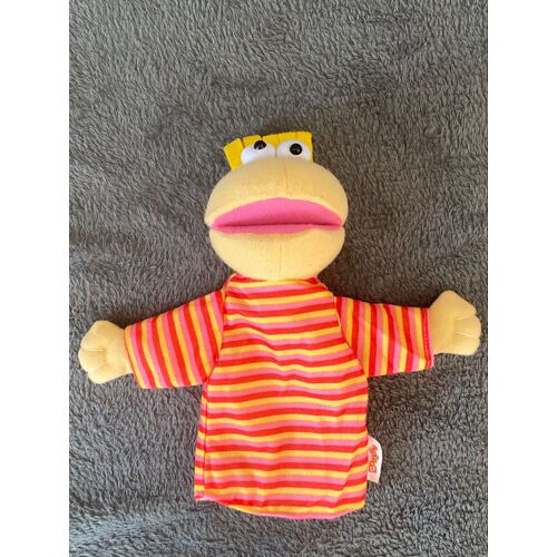 Peluche Jouet - Quick - Happy Meal Quickos Marionette Jaune Rose Et Rouge Rayé 22cm
