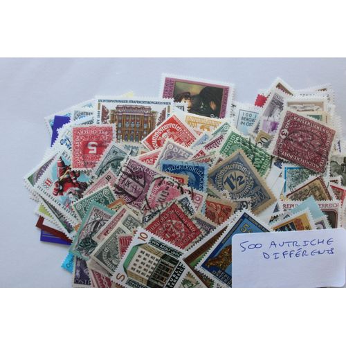 Autriche 500 Timbres Différents