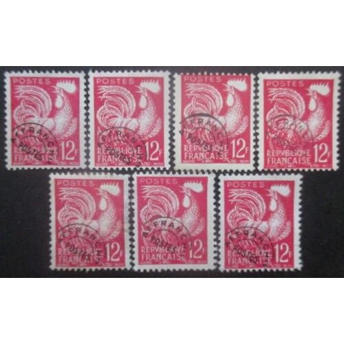 France Préoblitéré N°111 X 7 Sans Gomme