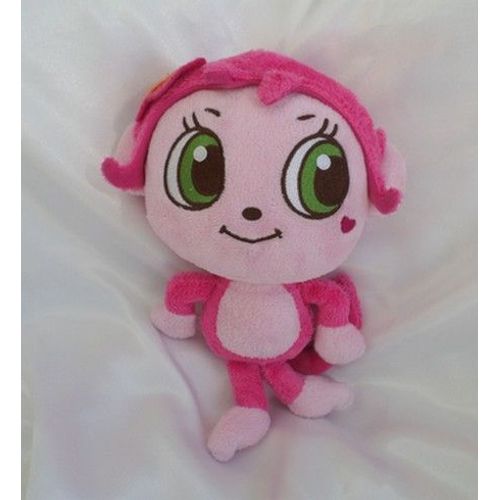 Doudou Peluche Singe Rose Fleur Benetton