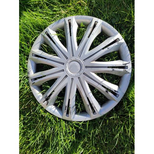 Enjoliveur 13" 13 " Pouces Versaco Spark Patent Pending Enjoliveur De Roue De Voiture Automobile Silver Argent