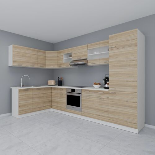 Vcm 13 Pièces Cuisine D'angle Cuisine D'angle Bloc De Cuisine Cuisine Complète 328 X 178 Cm Esilo 13 Pièces Cuisine D'angle Cuisine D'angle Bloc De Cuisine Cuisine Complète 328 X 178 Cm Esilo