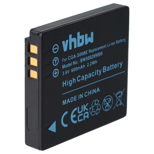 vhbw 1x Batterie remplacement pour Leica BP-DC6 pour appareil photo (600mAh, 3,6V, Li-ion)
