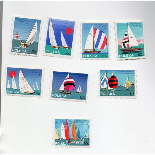 Pologne- Série De 8 Timbres Neufs- Voiliers